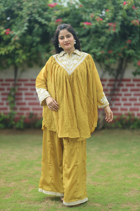 Women's Embroidered Cord Set