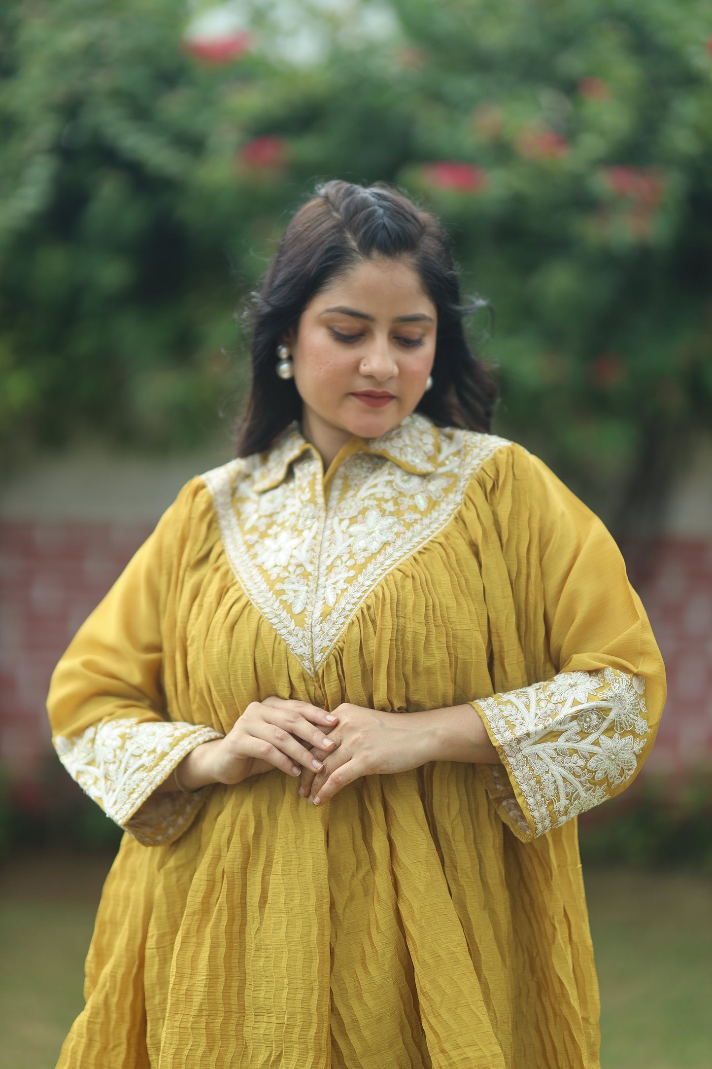 Women's Embroidered Cord Set
